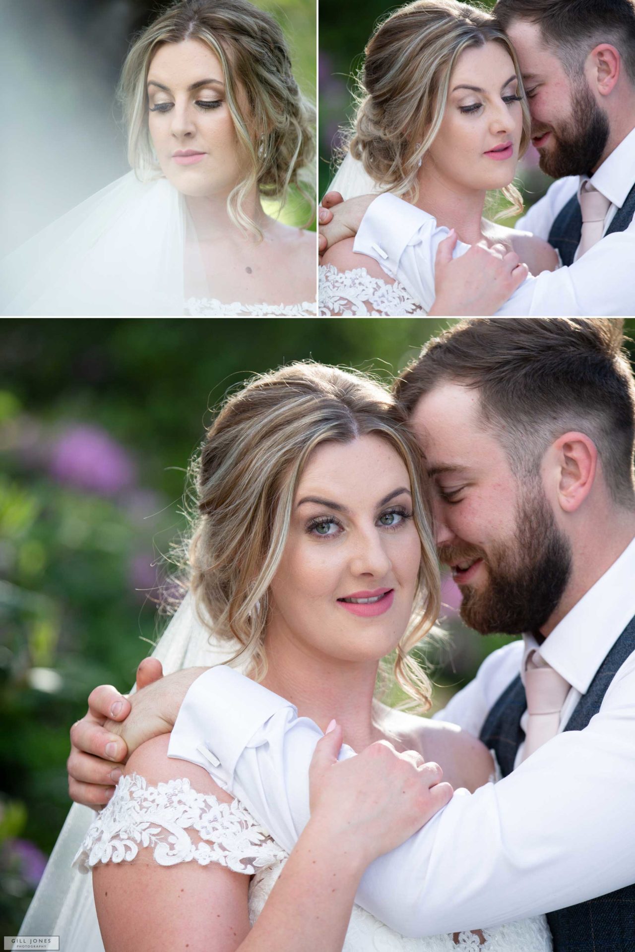 couple caressing in Iscoyd Park's grounds